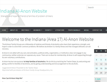 Tablet Screenshot of indiana-al-anon.org